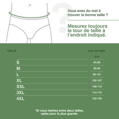 Guide des tailles homme tour de taille en centimètres