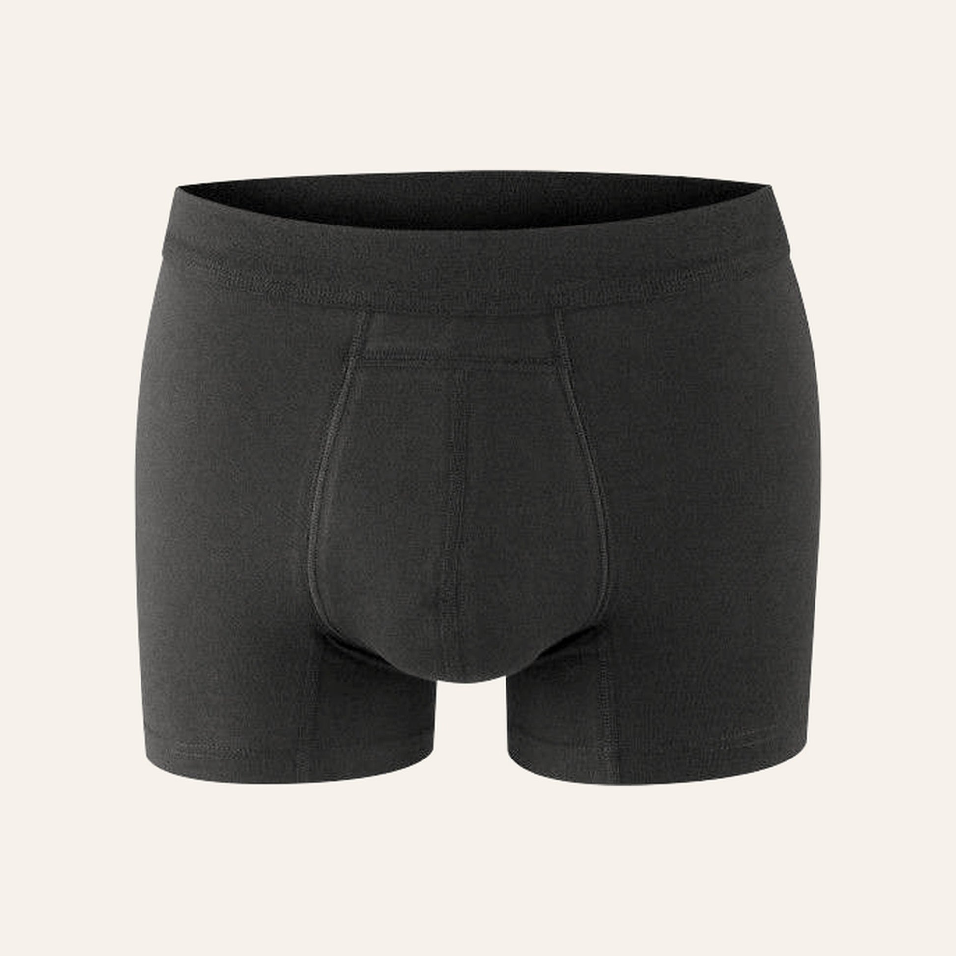 Boxer absorbant anti-fuites NAHHOU noir, vue de face