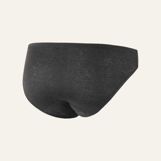 Culotte absorbante anti-fuites NAHHOU noire, coupe bikini