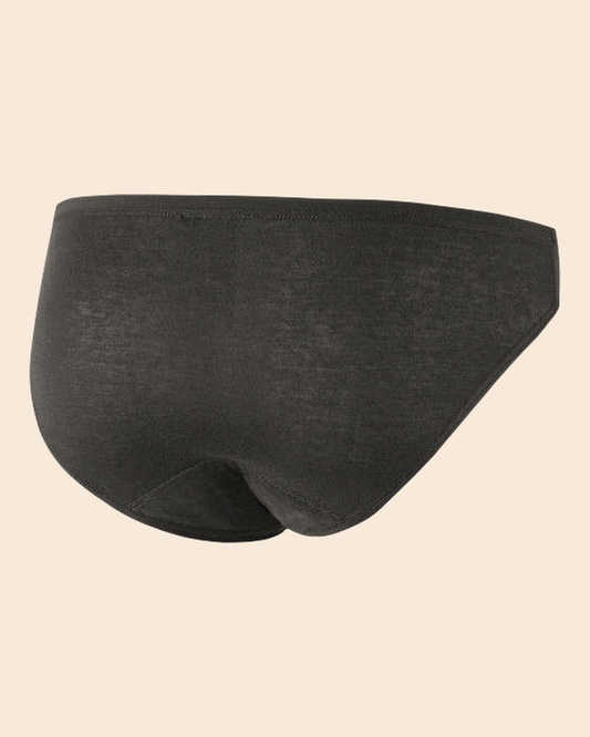 Culotte absorbante anti-fuites NAHHOU noire, coupe bikini