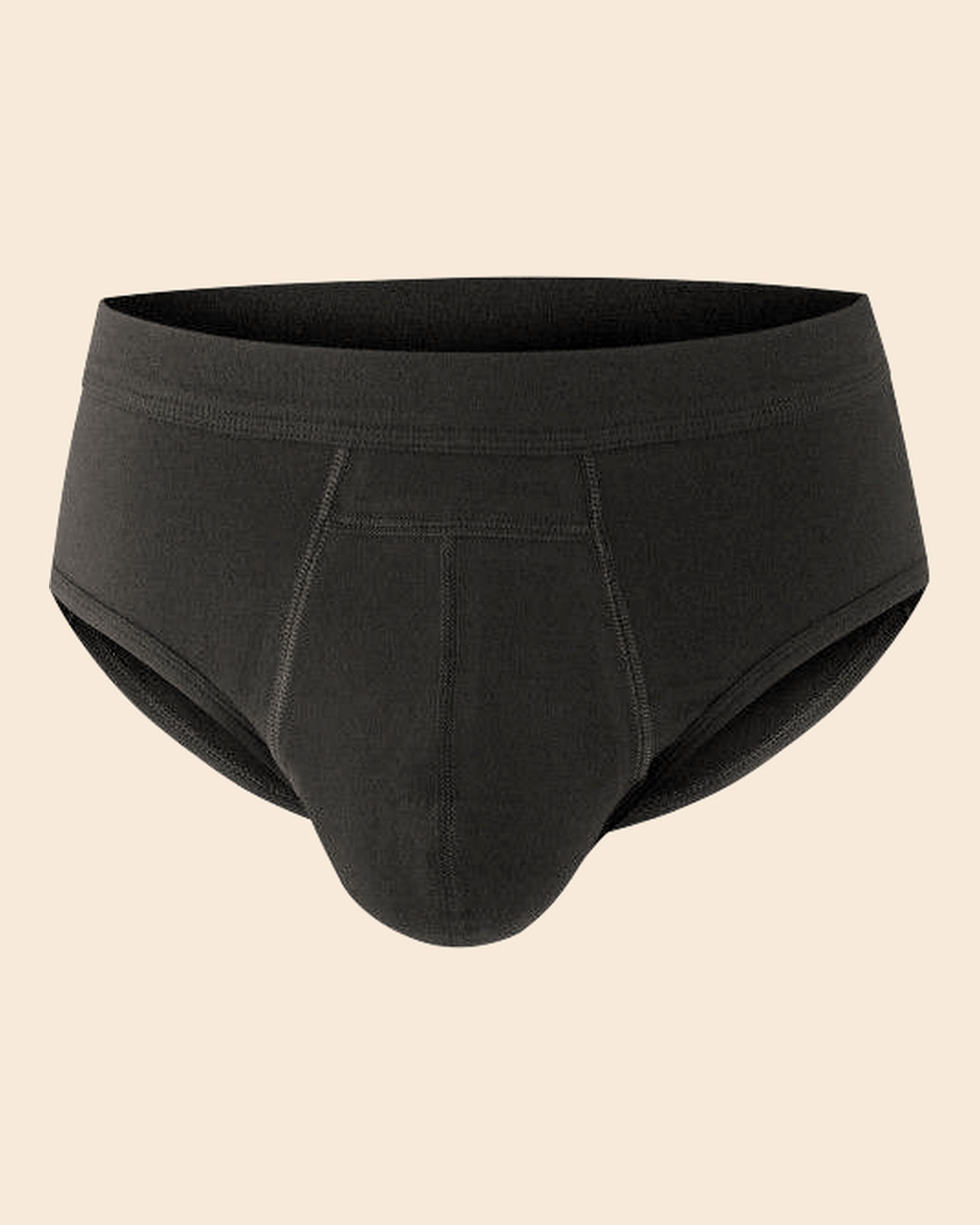 Slip absorbant anti-fuites NAHHOU noir, vue de face