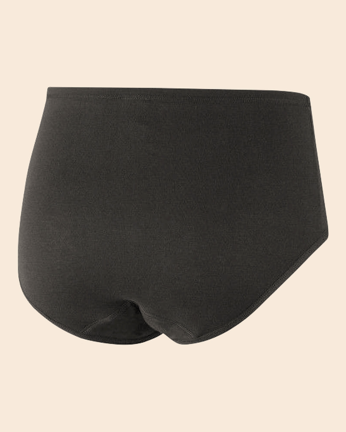 Culotte absorbante taille haute NAHHOU noire, vue de dos